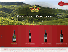 Tablet Screenshot of fratellidogliani.com